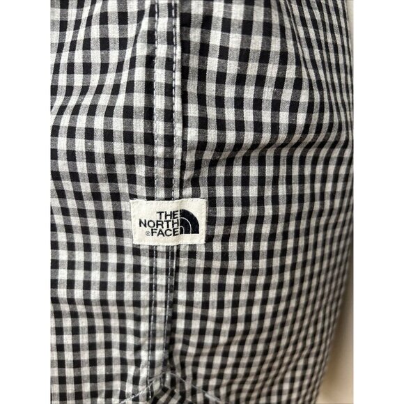 The North Face Mens Black Grey Gingham Button Down Size Small Long Sleeved - Picture 2 of 10